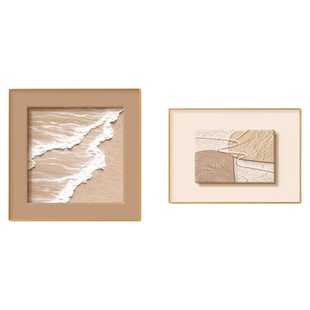 奶油风卧室床头石来运转装饰画客厅沙发背景墙挂画高级感餐厅壁画