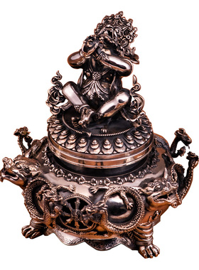 OGRM奥格瑞玛白财神银质桌面摆件