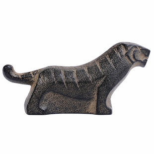 猛虎啸 日本进口南部铁器生肖虎年铸铁文镇纸书房摆件书画送礼物