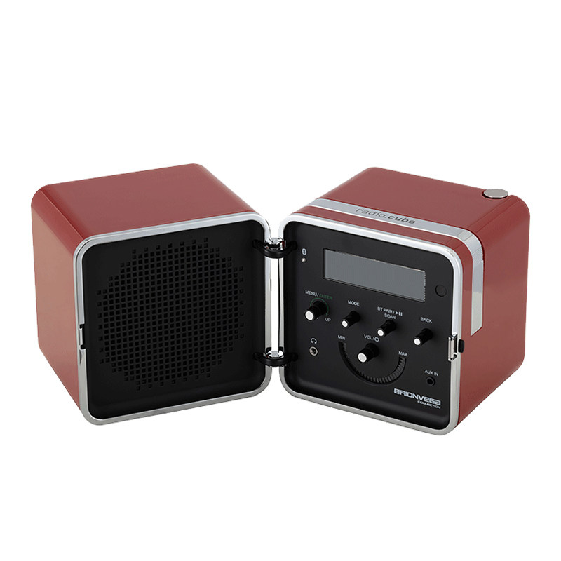Brionvega cubo意大利进口50°蓝牙红色音箱FM/DAB/DAB收音机