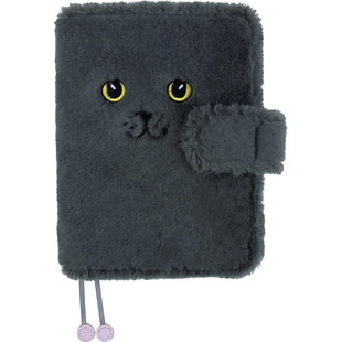 文具包邮 正品kinbor毛绒猫手帐本A6 萌猫日记记事本唯美 少女心