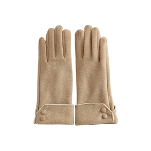 骑行防风电瓶车手套女士冬天2025新款保暖防寒德绒加厚可触屏手套