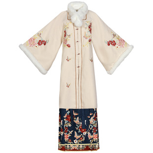 原创明制汉服女2026新款秋冬季马面裙加绒加厚长衫中国风日常古装