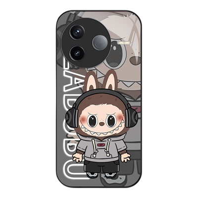 拉布布适用红米k80手机壳k80Pro玻璃壳k70至尊版男女情侣k60全包k50/k40/k30液态note14/13/12/11新款保护套+