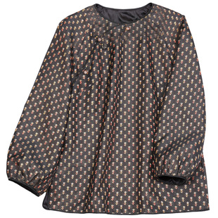 菲伊唐仿宋锦秋单衣短外套新中式复古改良泡泡袖圆领唐开襟女上衣