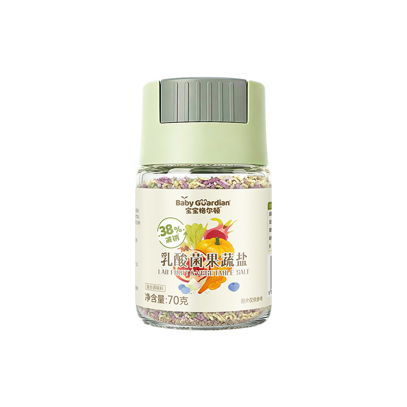 新品:宝宝格尔顿乳酸菌果蔬盐黑松露松茸盐减钠调味料拌饭食用盐
