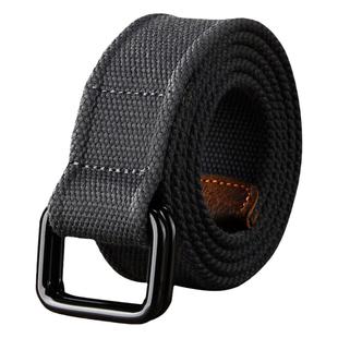 百衣酷帆布腰带男帆布皮带男士学生青年休闲凡布编织布腰带双环扣