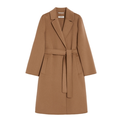 【季末甄选】MaxMara 25秋冬新品女装绵羊毛系带大衣9016055106&