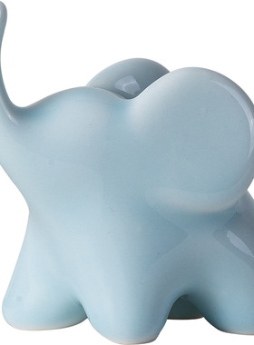 陶瓷大象小摆件创意家居装饰品