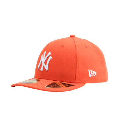 韩国代购NEWERA纽亦华LP5950微弯檐全封闭棒球帽NY纽约扬基桔色