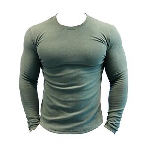 撸铁狼速干紧身衣双面德绒男长袖打底健身服运动跑步训练弹力保暖