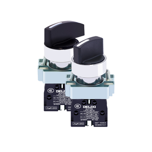 德力西旋钮开关LAY5sBD21两档选择自锁常开 三档位自复D53D33D45