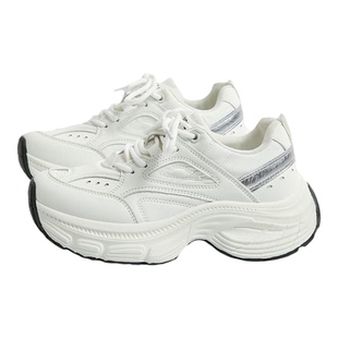 环球老爹鞋女款显脚小厚底增高小个子白色女鞋轻便软底超轻运动鞋