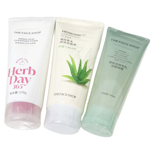 包邮The Face Shop菲诗小铺泡沫洗面奶樱桃蜜桃芦荟