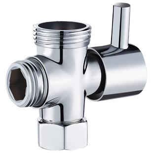 黄快开分水器活接一进二出三通角阀4分6分内外丝接口分水阀接头