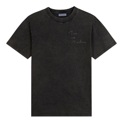 maison labiche X LOOKNOW设计师品牌26春夏新品黑色刺绣圆领T恤