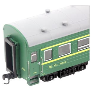 火车花园中国铁路硬座YZ22客运车厢模型绿皮列车HO比例不带灯1/87