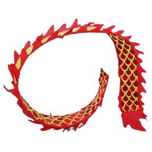 舞龙表演道具彩带健身新款中国甩甩龙广场舞飘带成人手耍龙带龙头