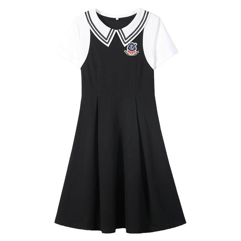 中学生连衣裙海军少女2022年夏季