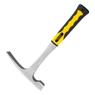 开拓专业地质锤勘探工具高碳钢一体连体实心防震柄专业地质勘探锤