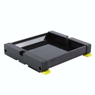 PDM80薄侧板窄边模组架端子台外壳PLC导轨PCB安装支架壳体卡槽绿