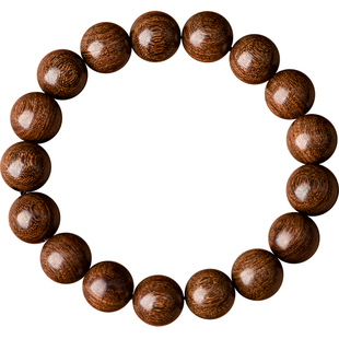 正宗金丝檀木手串男民族风佛珠念珠盘玩文玩木手链女情侣学生礼物