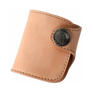 官方代理日本REDMOON红月HR-01A-HM牛皮男士全手缝短款钱包财布