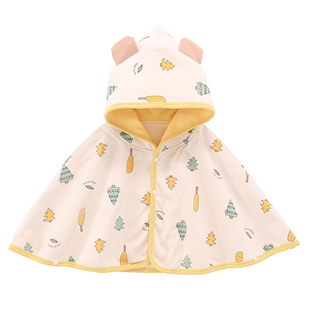 婴儿披风斗篷春秋外出宝宝小外套薄款披肩秋冬婴幼儿挡风防风衣服