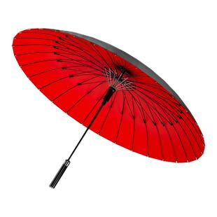 双层自动长柄雨伞男士大号加固暴雨专用三双人伞加大加固加厚雨具