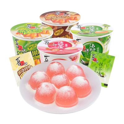 喜之郎咖啡抹茶味果冻布丁