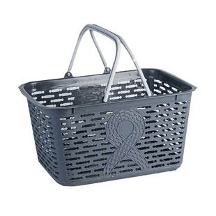 超市购物篮购物筐手提篮塑料菜篮子家用塑料框加厚大号买菜啤酒篮