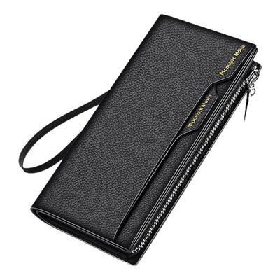 古合下真软皮男士钱包长夹新款长款多卡位驾驶证手拿包卡包皮夹子