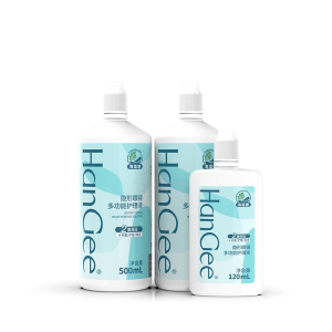 500+120ml HanGee隐形眼镜护理液美瞳小瓶去除蛋白官方旗舰店隐型