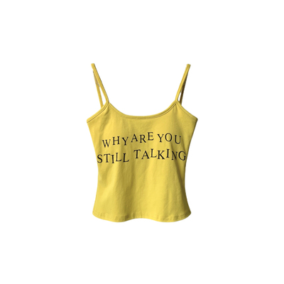 ddxz字母印花辣妹外穿吊带背心