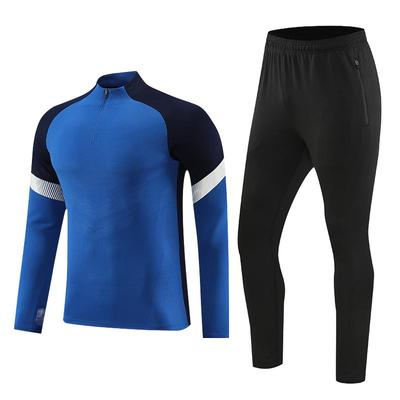 半拉链秋冬足球训练服套装男长袖