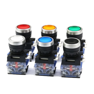 按钮开关自锁自复位la38点动启动