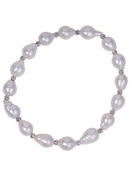 罕见Keshi淡水珍珠叠戴手链