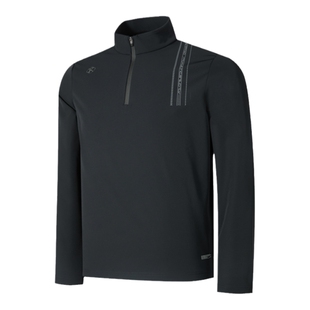 【加绒】RAPIDO雳霹道秋冬男士半拉链时尚舒适立领磨毛休闲卫衣