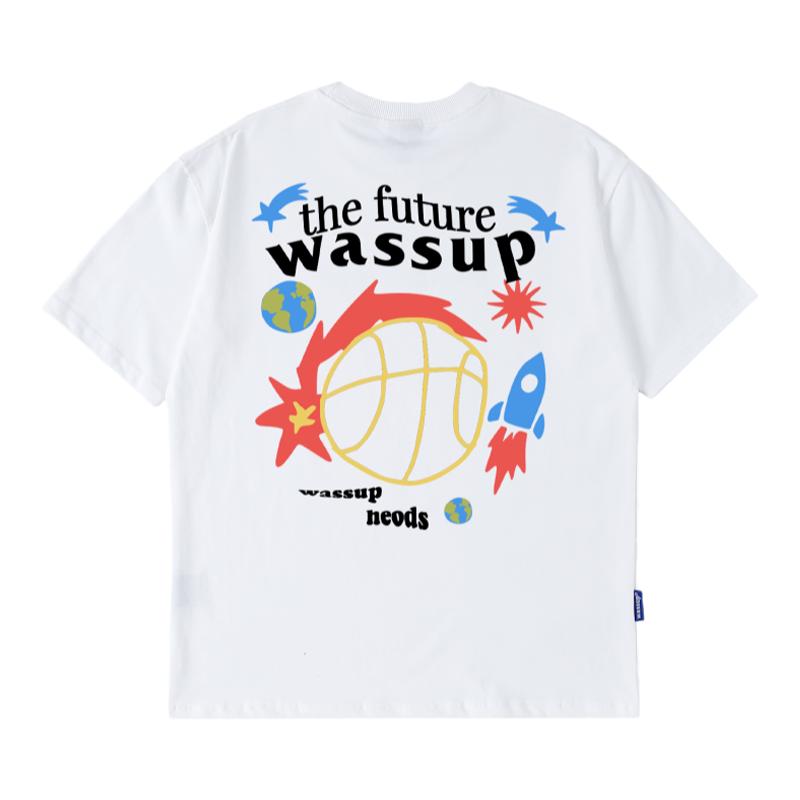 WASSUP涂鸦星球潮牌短袖T恤
