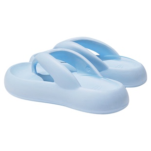 利达妮人字拖踩屎感海边厚底女士2026新款夹脚增高沙滩鞋女外穿夏