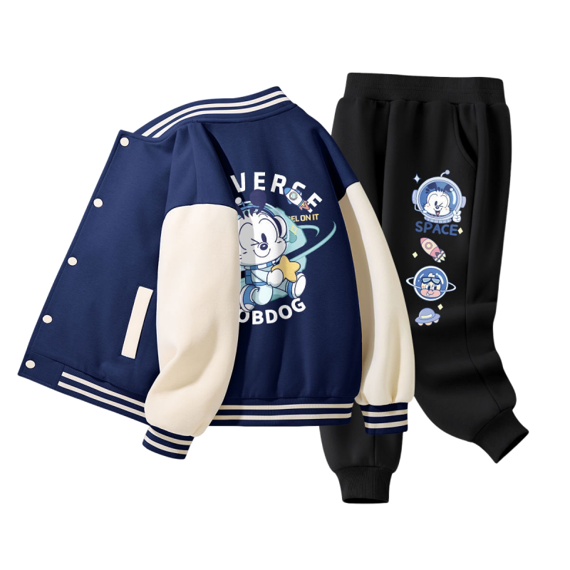 巴布豆儿童棒球服套装潮酷帅气