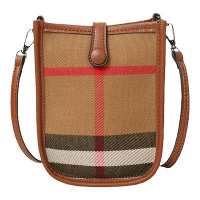 格纹帆布网红洋气手机包