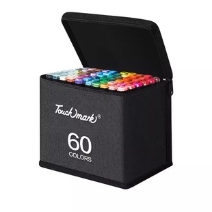 泰驰马克touchmark马克笔美术生专用动漫室内设计园林环境168色全套儿童小学生初中生酒精油性双头画笔可叠色