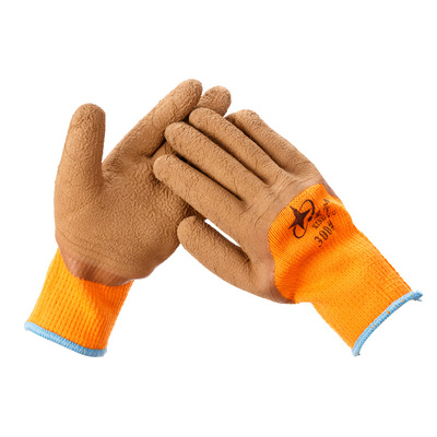 加绒手套加厚发泡耐磨保暖星宇