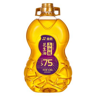 金胜高花生油3.08l压榨桶装