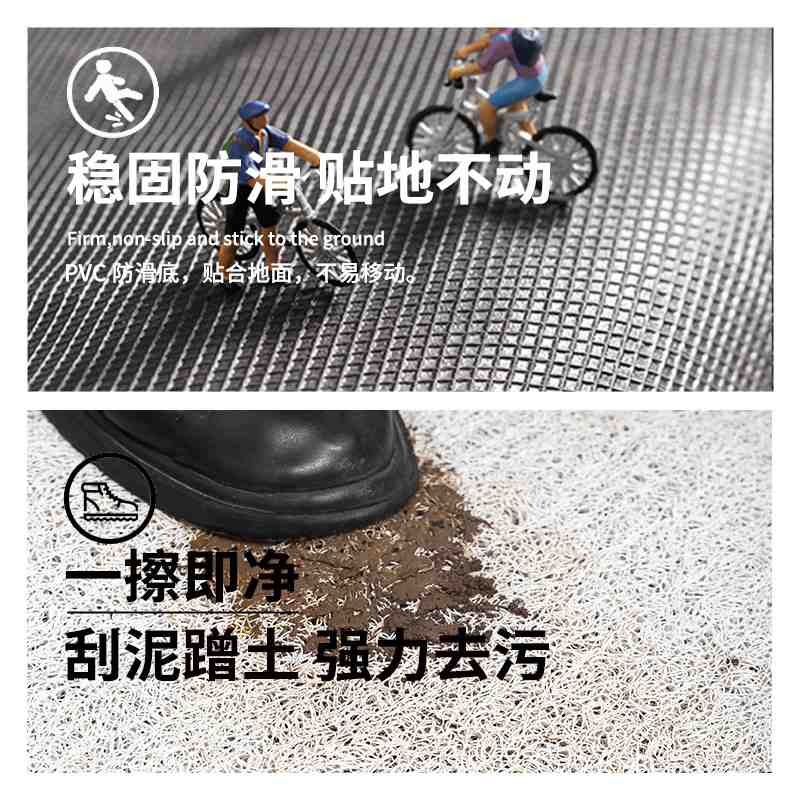 卡通可爱玄关地垫进门地毯家用免洗门口垫防滑耐脏入户门进门除尘