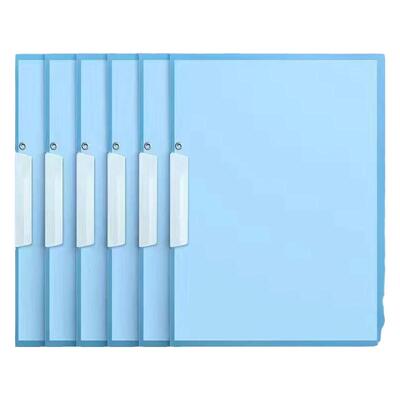 创意A4旋转抽杆夹文件夹透明试卷资料册档案文件小学生卷子收纳袋