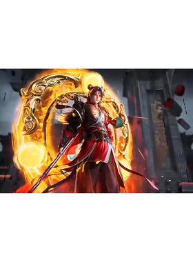 师兄啊师兄哪吒海报贴画红衣形态国漫角色卧室宿舍防水防晒装饰贴
