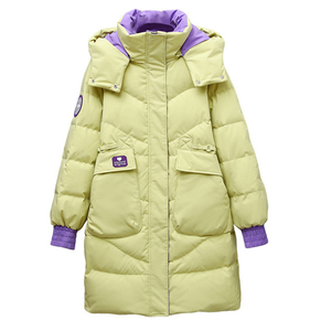 240斤特大码连帽羽绒服女冬季200胖mm时尚宽松显瘦加肥糖果色外套