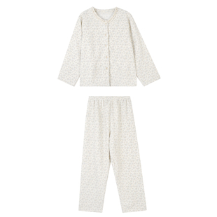 JoyceBra甜美蕾丝碎花睡衣女冬季2025新款长袖圆领亲肤家居服套装